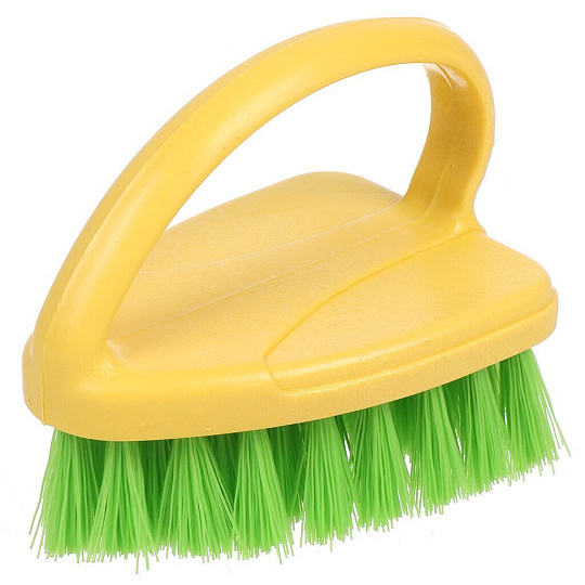 Щетка универсальная, пластик, 10 см, желтая, Spin&amp;Clean, Fun Summer, SC302910613