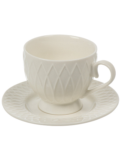 Набор чайный фарфор, 12 предметов, на 6 персон, 230 мл, Bonjart, ТМ Глория, 202507, подарочная упаковка