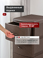Комод 4 ящика, Ротанг, 38х48х96 см, коричневый, 35 701, Violet - фото 3