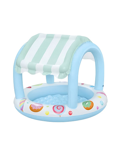 Бассейн надувной Bestway, 104х84 см, Sweet Shoppe, 52638, 34 л, с навесом