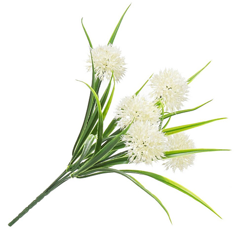 Цветок искусственный декоративный пасхальный, Лук с травкой, 30 см, в ассортименте, F49-94