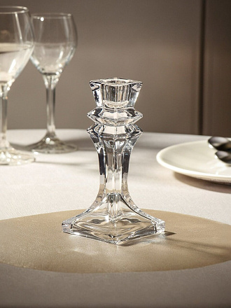 Подсвечник декоративный стекло, 1 свеча, 7х16 см, Y6-10437