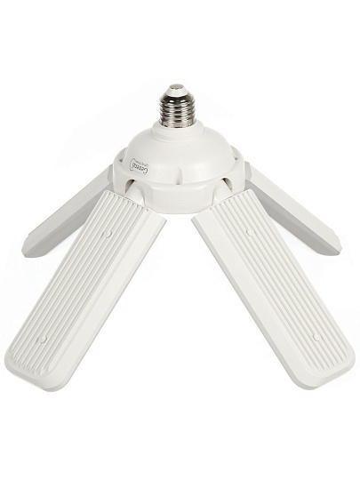 Лампа светодиодная E27, 65 Вт, 230 В, 4000 К, холодный белый свет, General Lighting Systems, GLDEN-HPBR-6, раскладная 4 лопасти, 661619