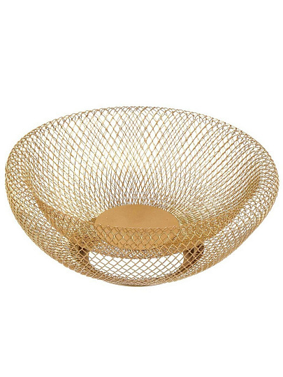 Ваза для фруктов, металл, 24.5х11 см, Y4-7659, бронза