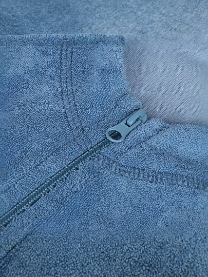 Халат женский, махровый, 80% хлопок, 20% полиэстер, темно-голубой, 50, Багира, LX 13-005/1