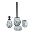Дозатор для жидкого мыла, Zenfort, Granite, керамика, 17x8.5x8.5 см, 380 мл, 106668 - фото 4