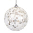 Елочный шар белый, 8 см, SYPMQF-1122139 - фото 2