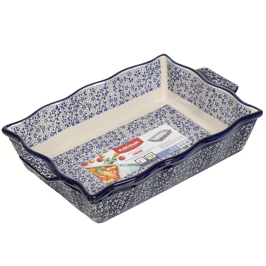 Форма для запекания керамика, 20х30 см, прямоугольная, синяя, Attribute, Eclipse blue, ABK102-SRT-B