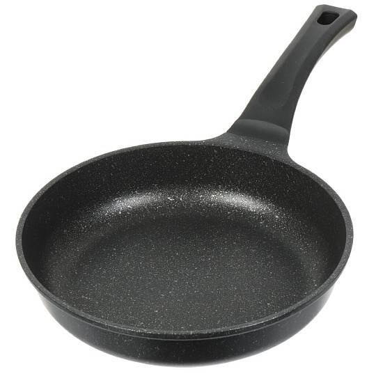 Сковорода литой алюминий, 24 см, антипригарное покрытие, Горница, Серебро, черная, индукция, ис9241ср