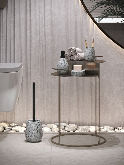 Ерш для туалета Zenfort, Granite, напольный, 37.5x11x11, керамика, 106669