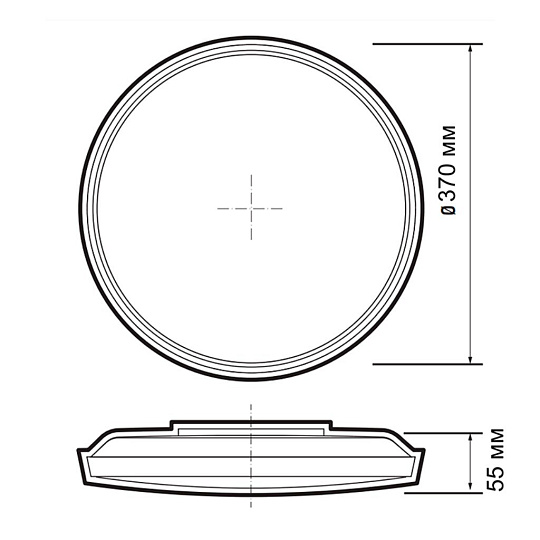 Светильник светодиодный, JazzWay, PPB OPAL, 48 Вт, 4000 К, 3840 Лм, IP20, 37х37х5.5 см, белый, 5060869