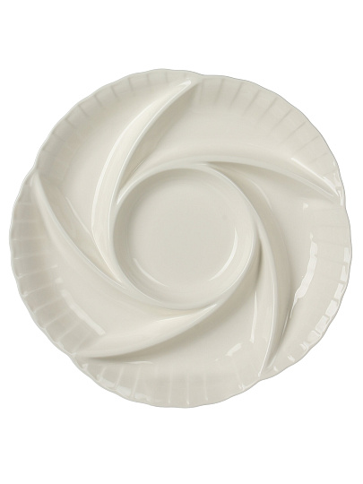 Менажница фарфор, 27.2 см, 6 секций, Blue bird, Диана, BB-PD27-0101