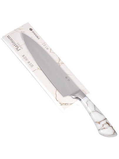 Нож кухонный Daniks, Platinum, шеф-нож, нержавеющая сталь, 20 см, рукоятка пластик, WFCF-0044-1