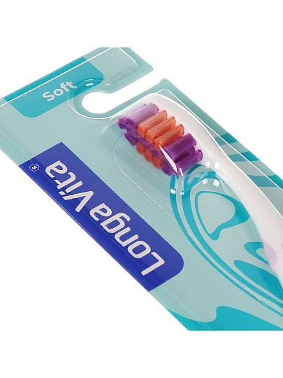 Зубная щетка Longa Vita, Classic, мягкая, взрослая, SX-07