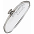 Крышка для посуды стекло, 28 см, Kukmara, металлический обод, кнопка нержавеющая сталь, с28-2т112 - фото 5