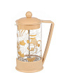 Френч-пресс 0.6 л, стекло, пластик, Barouge, Viva-la Vida Tea Coffee, мокка, BF-751