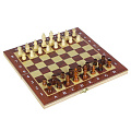 Игра настольная 3 в 1, 29х29 см, шашки, шахматы, нарды, дерево, 341134