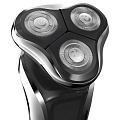 Электробритва аккумуляторная, Polaris, PMR 0307RC wet&amp;amp;dry Pro, роторная, сухое/влажное бритье, 4 Вт, 3 бритвенные головки, 5 лезвий, черный хром, 017418 - фото 3