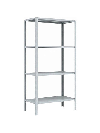 Стеллаж универсальный, металл, 4 секции, 100х50х200 см, ПАКС, МС-254, 2284800