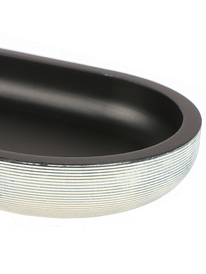 Мыльница настольная, Серо-голубай, полистоун, 19.2х9.8х2.5 см, BRE0880AA-TR