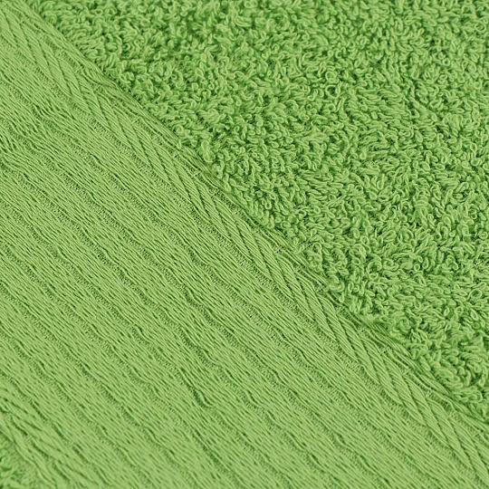 Полотенце банное 70х140 см, 375 г/м2, жаккардовый бордюр, Вышневолоцкий текстиль, оливковое, 530, Россия, К1-70140.120.375