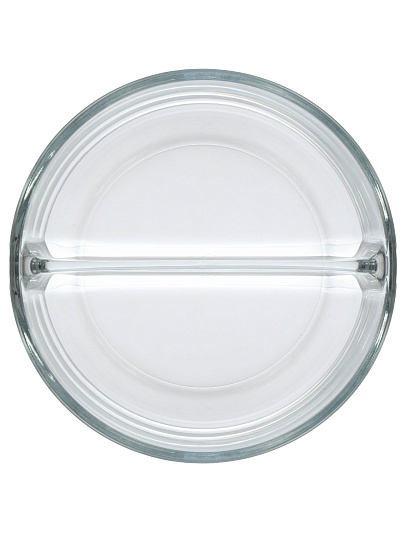 Контейнер пищевой стекло, 0.785 л, круглый, 2 секции, Pasabahce, 530683W