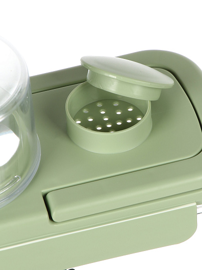 Контейнер 1.2 л, 20х18.5х11.5 см, для стирального порошка, с мерным стаканчиком, Y4-11205