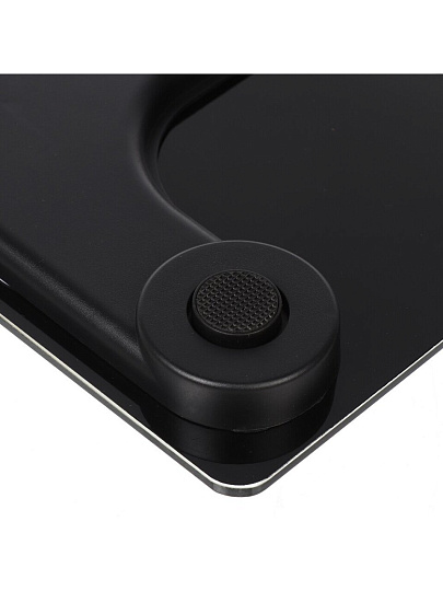 Весы напольные электронные, Rion, BB-701-1, стекло, до 180 кг, Bluetooth, LCD-дисплей, черные