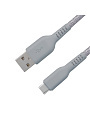 Кабель USB, GAL, CU-5425, Type-C, 2.4 А, 2 м, нейлон, серый - фото 3