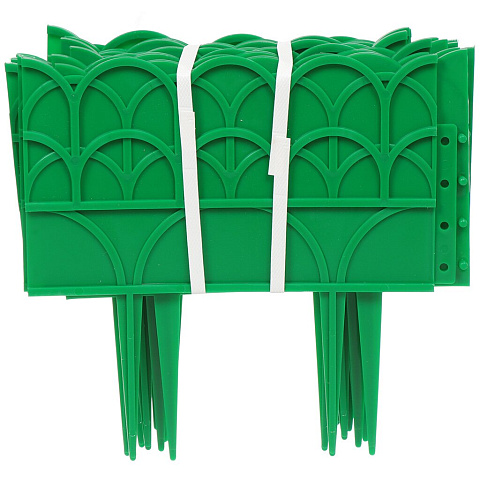 Декоративное ограждение пластмасса, №2, 14х310 см, зеленое, Б02