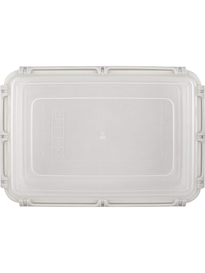 Контейнер пищевой пластик, 0.8 л, 17.9х12.6х6.9 см, пепельный жемчуг, прямоугольный, Plast team, Bergen, PT104310024