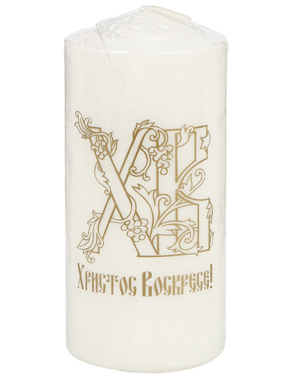 Свеча декоративная 12х5.6 см, в ассортименте, Kukina Raffinata, Пасха, с накаткой, 202627