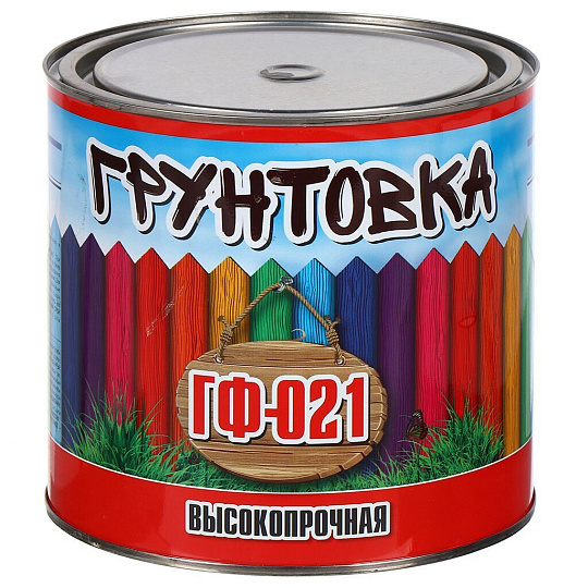 Грунтовка алкидная, Zabor, ГФ-21, для внутренних и наружных работ, серая, 2.6 кг