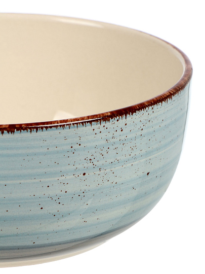 Салатник керамика, круглый, 14.5х7.5 см, Mood, Domenik, DMD274, дымчато-голубой