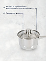 Ковш нержавеющая сталь, 1.9 л, крышка стекло, металлическая ручка, DNN3, SD-A17-16S - фото 5