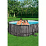 Бассейн каркасный Bestway, 610х366х122 см, Power Steel Oval Pool, 5611R, фильтр-насос, лестница, тент, 20241 л, поплавок-дозатор - фото 10