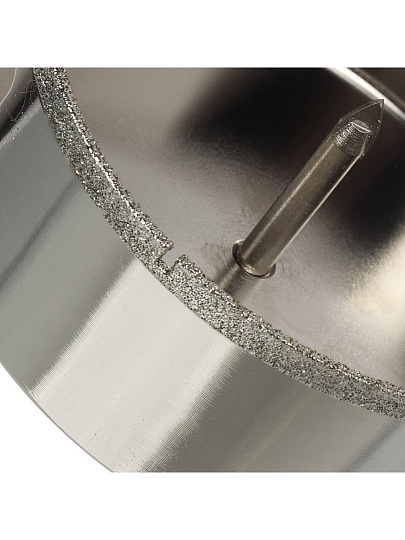 Коронка алмазная, по керамограниту и керамике, Rennbohr, Alpha, диаметр 110 мм, с центрирующим сверлом, 676201