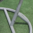Подвесное кресло Кокон, 1-мест, 100 кг, серое, ротанг, подушка серая, Y9-163 - фото 3