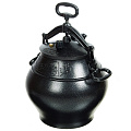 Казан афганский алюминий, 20 л, с крышкой, черный, Rashko Baba, ach20