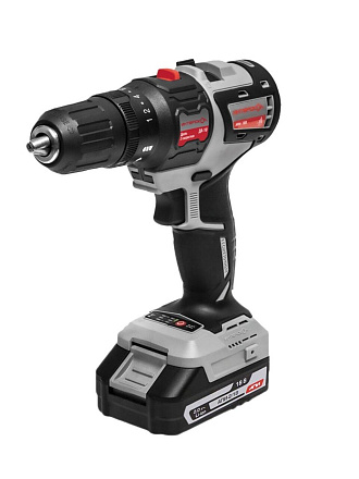 Дрель-шуруповерт аккумуляторный, Интерскол, ДА-10/18В, бесщеточный, 18 В, 2АКБ+ЗУ, кейс, 755.2.1.47