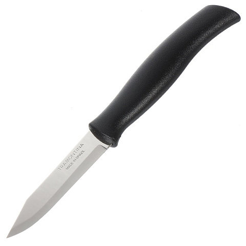 Нож кухонный Tramontina, Athus, для овощей, рукоятка черная, нержавеющая сталь, 8 см, 23080/003 871-160