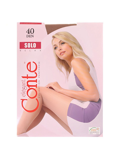 Колготки Conte, Solo, 40 DEN, р. 2, natural/телесные, с шортиками