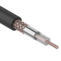 Провод коаксиальный, 1х0.51 мм², 100 м, RG-58 A/U, (64%), 50 Ом, черный, Rexant, 01-2003