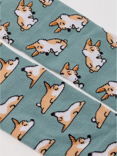 Носки для женщин, Conte, Happy, 388, серо-бирюзовые, р. 23-25, 17С-21СП