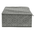 Кофр для хранения мелочей, с крышкой, 28х28х13 см, спанбонд, серый, с рисунком, ВС-131-282813 - фото 2