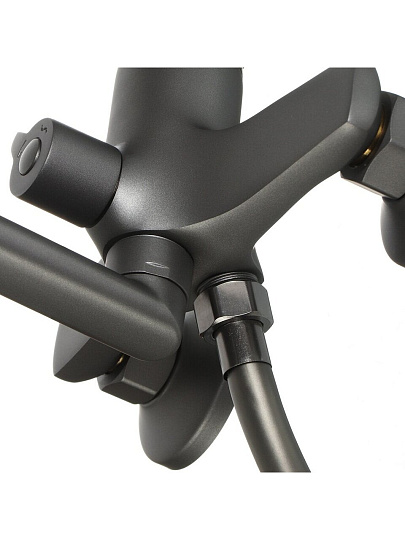 Смеситель для ванны, Aqwin, с картриджем, графит, A22155QH