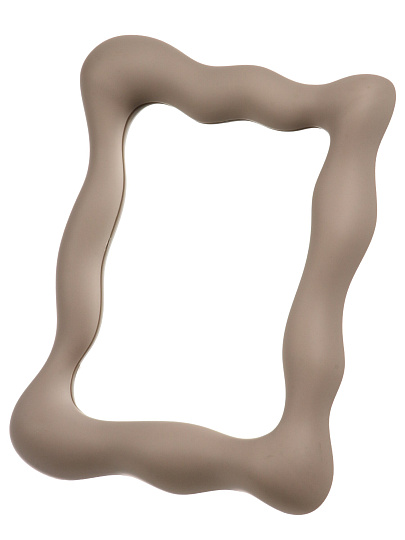 Зеркало настольное, 17.5х23.5 см, прямоугольное, матовая оправа, серо-бежевое, A070060