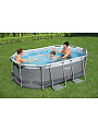 Бассейн каркасный Bestway, 305х200х84 см, Power Steel Oval Pool, 5614A, фильтр-насос, 3668 л, поплавок-дозатор - фото 4