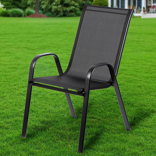 Мебель садовая Бетти, стол, 80х80х72 см, 4 стула, 100 кг, стул - 59х58х94 см, C010044