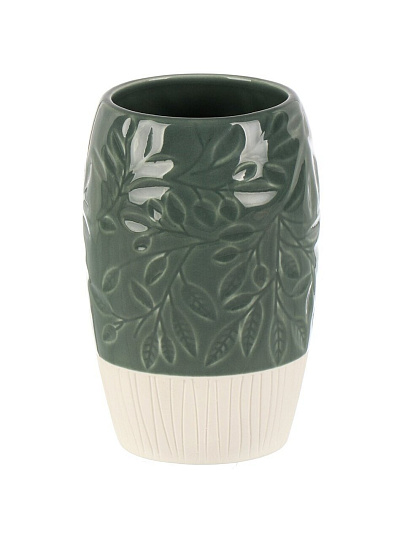 Стакан для зубных щеток, 7х10.8 см, керамика, серый, BCE0745AA-TB